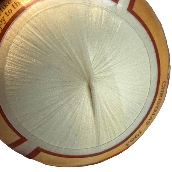 Vintage Hallmark Keepsake Grandson 1983 Satin Ornament Dog & Cat - Picture 5 of 5